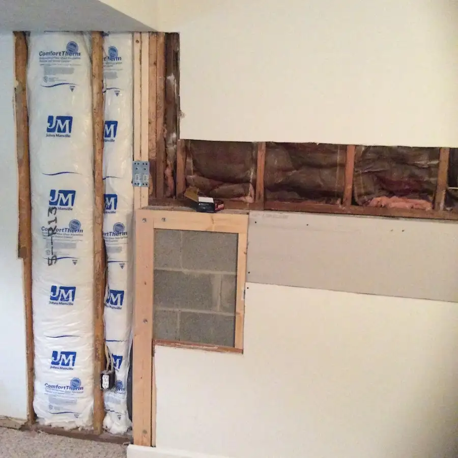 Wall insulation replacement during Contents Cleaning & Restoration in Meadowbrook
